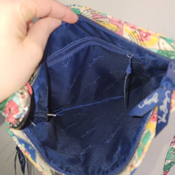 Vera Bradley Cuban Stamps Triple Zip Hipster - Picture 7 of 8